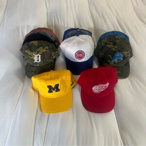 Assorted Detroit Teams Dad Hat Collection
